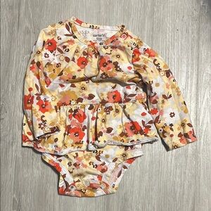 4/$20 Floral Long Sleeve Baby Bodysuit